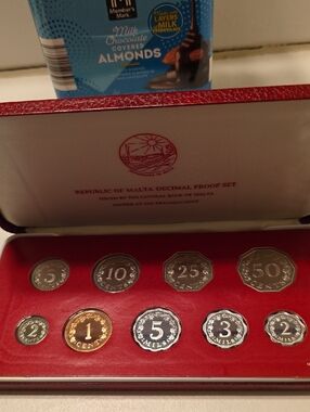 Republic of Malta Decimal Proof Coin Set - Red Display